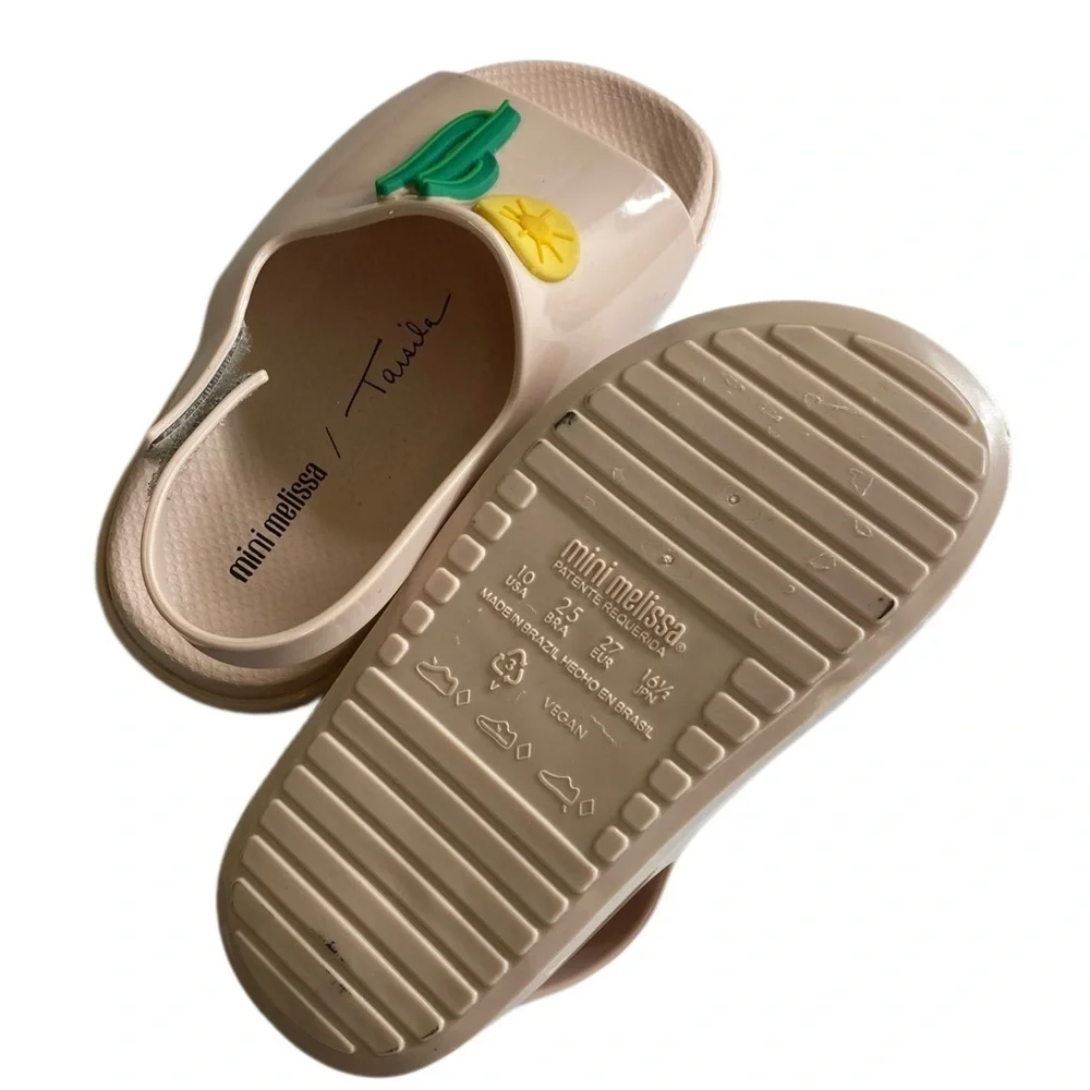 Mini Melissa Cloud Sandal + Tarsila do Amaral BB Light Pink, size 10